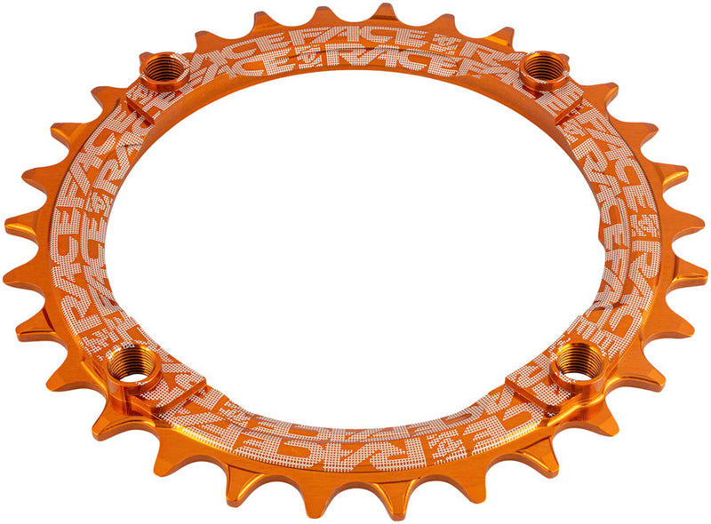 Load image into Gallery viewer, RaceFace 1x Narrow Wide Chainring - 30t 104 BCD 10-12-Speed 7075 Aluminum Orange
