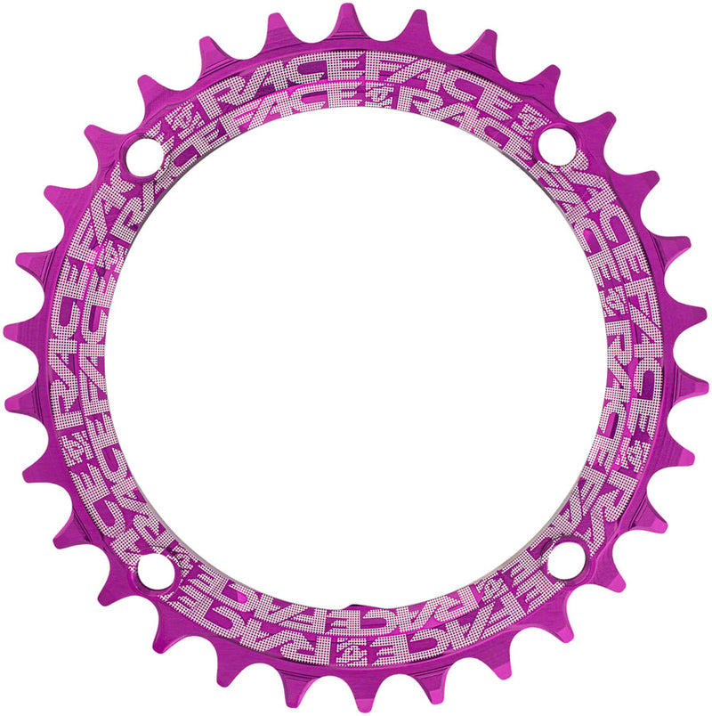 Load image into Gallery viewer, RaceFace 1x Narrow Wide Chainring - 30t 104 BCD 10-12 Speed 7075 Aluminum Purple
