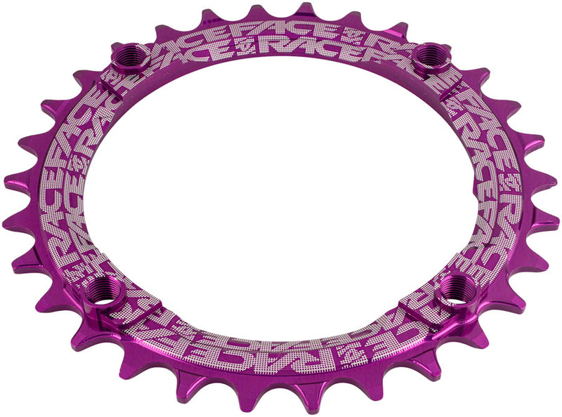 Load image into Gallery viewer, RaceFace 1x Narrow Wide Chainring - 30t 104 BCD 10-12 Speed 7075 Aluminum Purple
