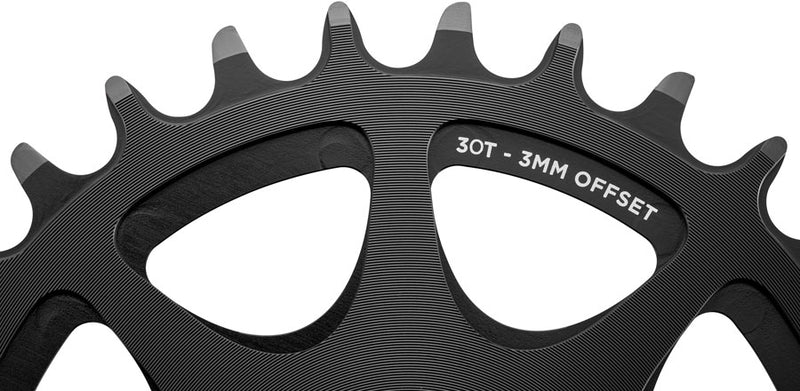 Load image into Gallery viewer, Cane Creek Direct Mount Chainring - 30t 8-Bolt Direct Mount 3mm Offset Black
