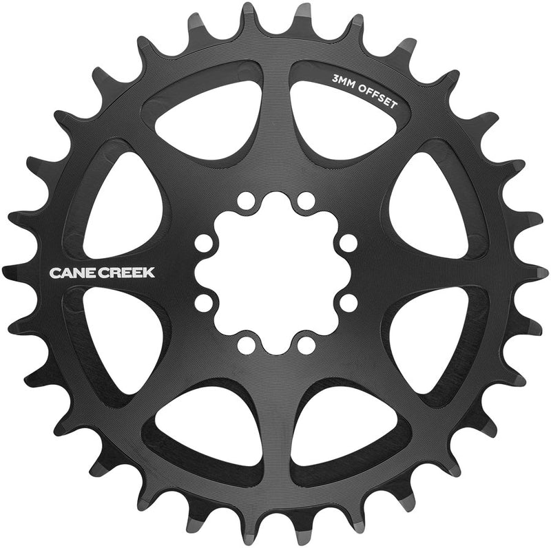 Load image into Gallery viewer, Cane Creek Direct Mount Chainring - 32t 8-Bolt Direct Mount 3mm Offset Black
