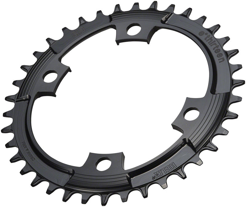 Load image into Gallery viewer, e*thirteen Helix R 107 BCD 4-Bolt Chainring - 40t 11/12-Speed 107BCD Black
