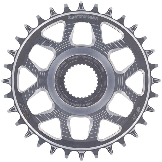 e*thirteen Helix Race e*spec  Chainring - Bosch SX / Gen4 CX Direct Mount 15mm Offset 34T 11/12 Speed Silver
