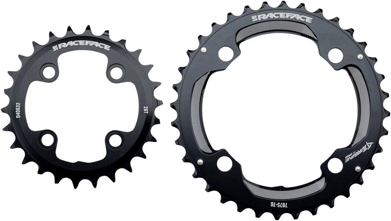 Load image into Gallery viewer, Race Face Turbine 11sp Ring Set 64/104 36/26T Black
