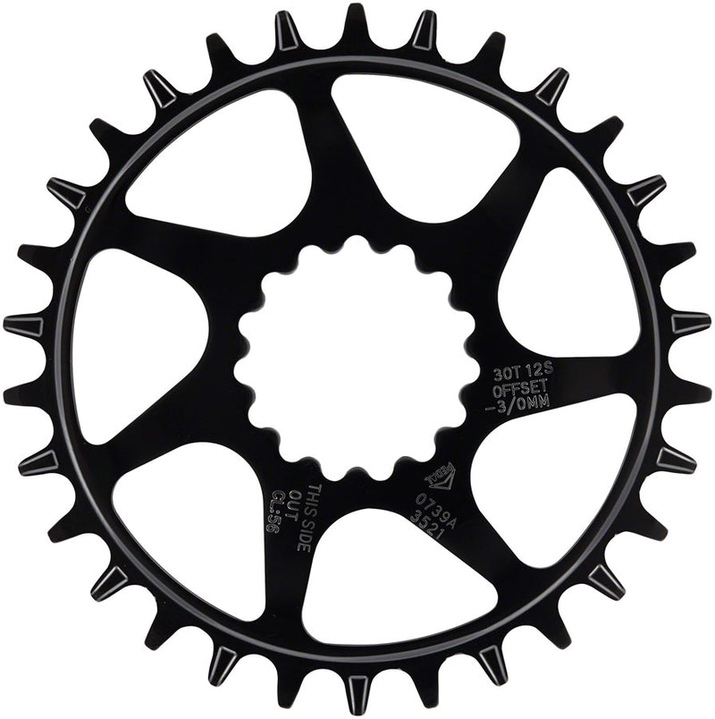 Load image into Gallery viewer, e*thirteen Helix Guidering - 30t 10/11/12-Speed 52/55mm Flip Flop CL 3/5mm Offset e*thirteen DM BLK
