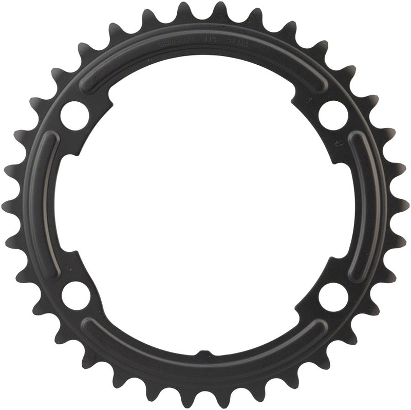 Load image into Gallery viewer, Shimano 105 FC-R7000 34t 4x110 bcd Asymmetric Chainring Black

