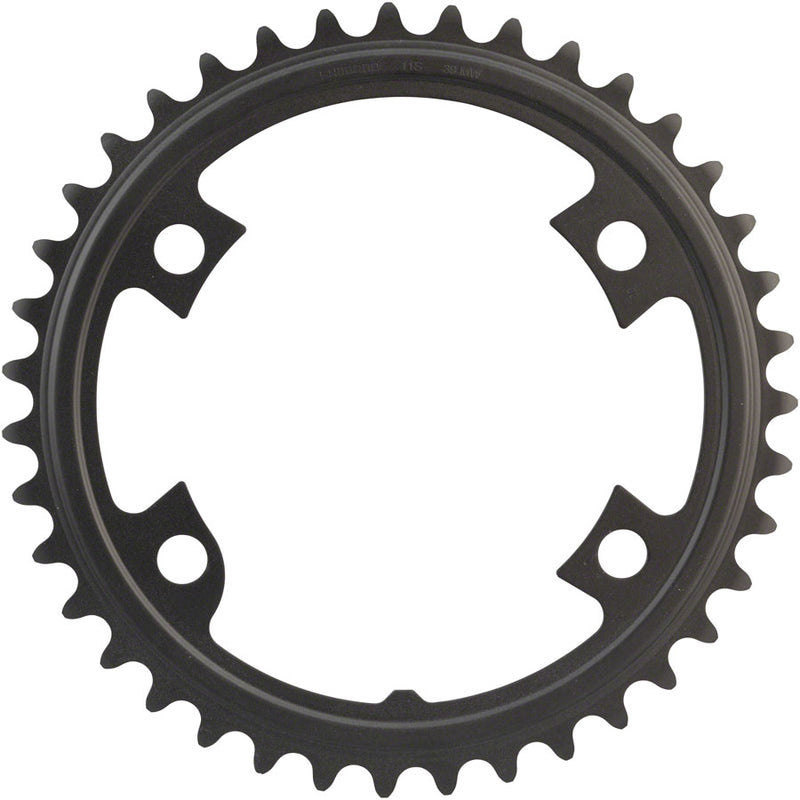 Load image into Gallery viewer, Shimano 105 FC-R7000 39t 4x110 bcd Asymmetric Chainring Black
