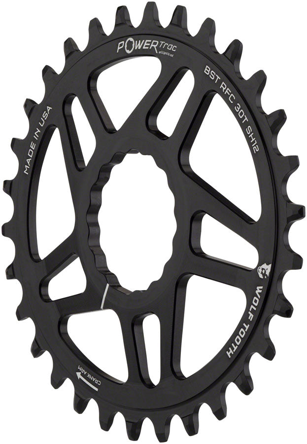 Load image into Gallery viewer, Wolf Tooth Elliptical Direct Mount Chainring - 32t RaceFace CINCH Boost Drop-Stop ST Shimano 12 Speed HG+ BLK
