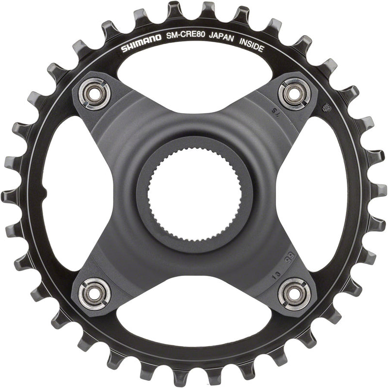 Load image into Gallery viewer, Shimano STEPS SM-CRE80-B Chainring - 34T Without Chainguard 55mm Chainline BLK
