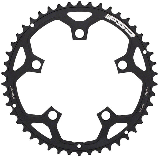 Full Speed Ahead Tempo Pro Road Chainring - 46t 5-Bolt 110mm BCD Aluminum BLK