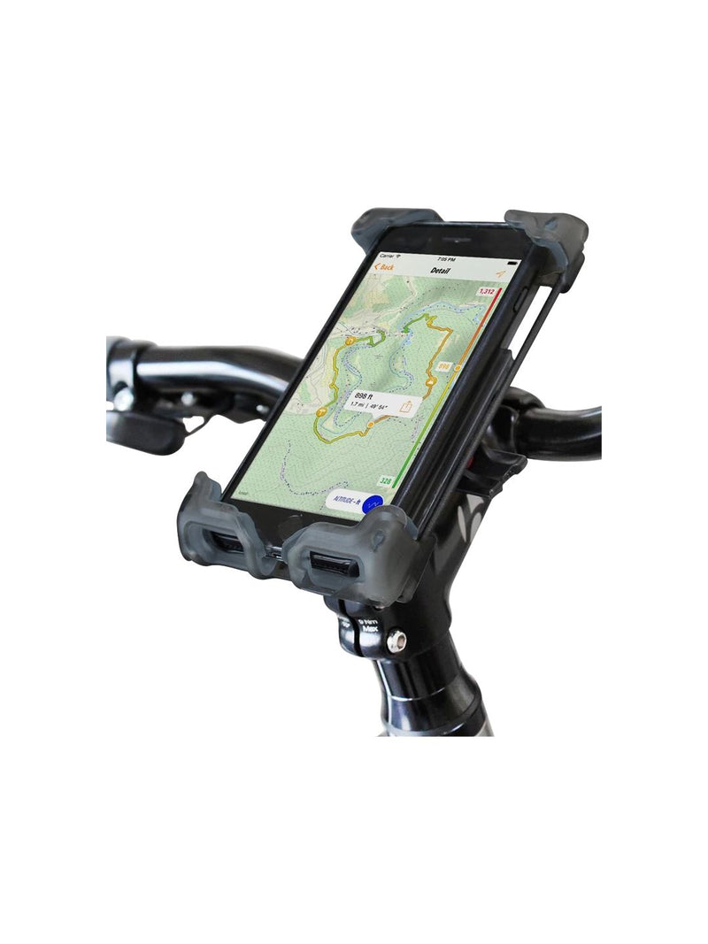 Load image into Gallery viewer, Delta Hefty Holder Plus Smartphone Bike Mount - Clear Gray
