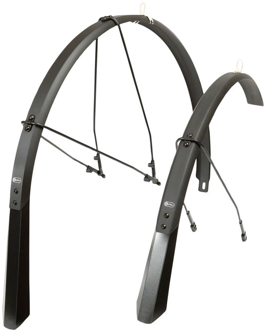 PDW Full Metal Fenders - 700 x 55mm  Black