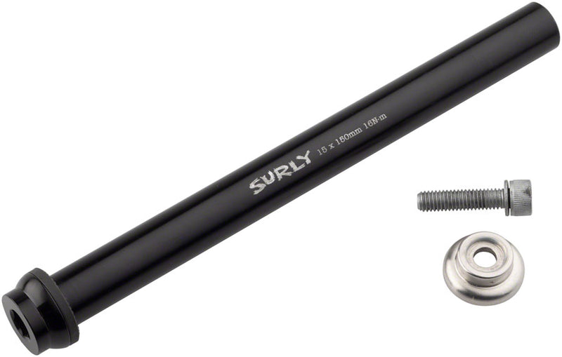 Load image into Gallery viewer, Surly Front Thru-Axle - 15x150 mm Chromoly Black

