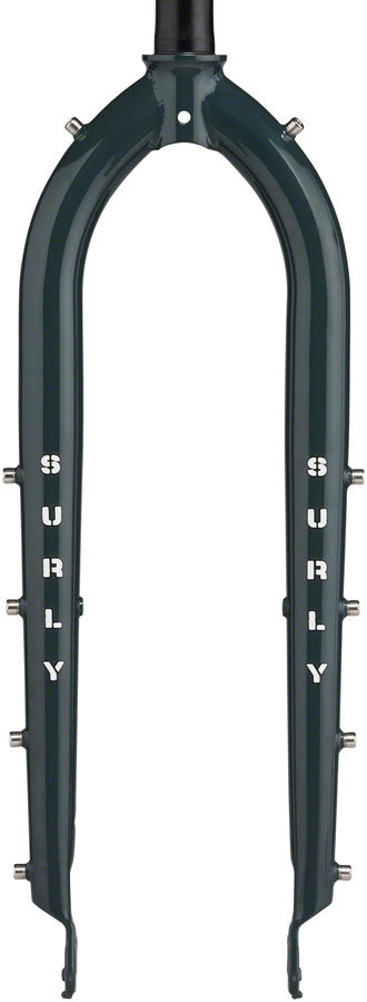 Load image into Gallery viewer, Surly Cocktail Fork - 27.5" / 29" QRx100mm 1-1/8" Straight Steerer 445mm Axle To Crown Steel Orlok's Shadow
