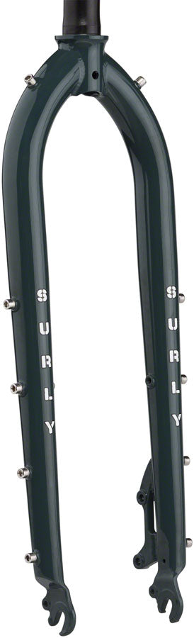Load image into Gallery viewer, Surly Cocktail Fork - 27.5" / 29" QRx100mm 1-1/8" Straight Steerer 445mm Axle To Crown Steel Orlok's Shadow
