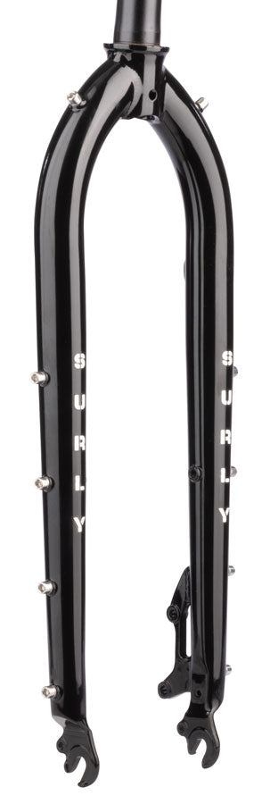 Load image into Gallery viewer, Surly Cocktail Fork - 27.5" / 29" QRx100mm 1-1/8" Straight Steerer 445mm Axle To Crown Steel BLK
