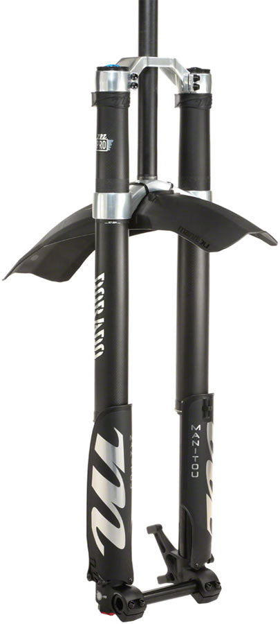 Load image into Gallery viewer, Manitou Dorado Pro Suspension Fork - 29" 203 mm 20 x 110 mm 57 mm Offset Straight Steerer BLK/Carbon Gen 2
