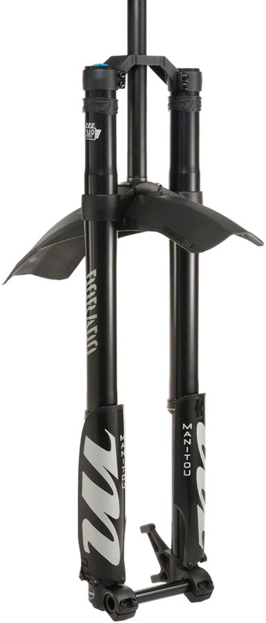 Load image into Gallery viewer, Manitou Dorado Comp Suspension Fork - 27.5" 203 mm 20 x 110 mm 47 mm Offset Straight Steerer BLK Gen 2
