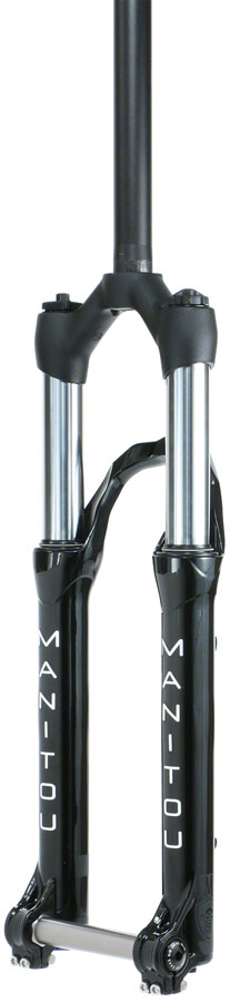 Load image into Gallery viewer, Manitou Circus Comp Suspension Fork - 26" 100 mm 20 x 110 mm 41 mm Offset Gloss BLK Straight Steer

