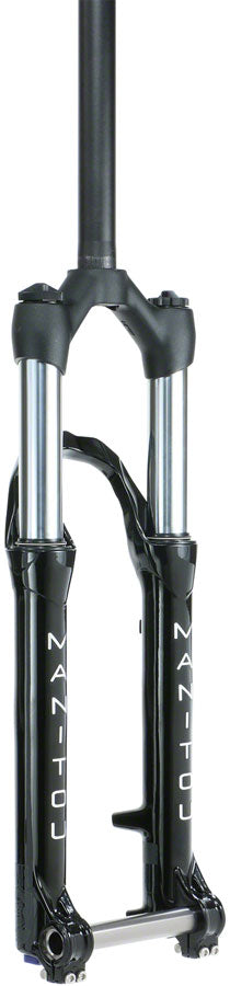Load image into Gallery viewer, Manitou Circus Comp Suspension Fork - 26" 100 mm 20 x 110 mm 41 mm Offset Gloss BLK Straight Steer
