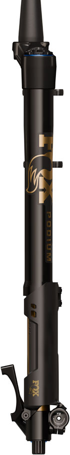 FOX Factory Podium Inverted Suspension Fork - 29" 160 mm 20TA x 110 mm 44mm Offset GRIP X2 58HT Crown BLK/Podium Gold