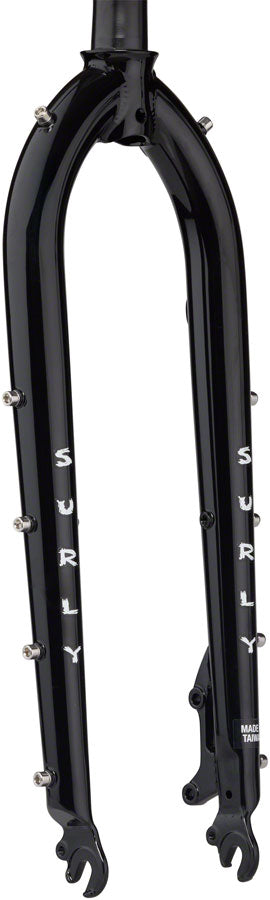 Load image into Gallery viewer, Surly Cocktail Fork - 27.5" QRx100mm 1-1/8" Straight Steerer 420mm Axle To Crown Steel BLK
