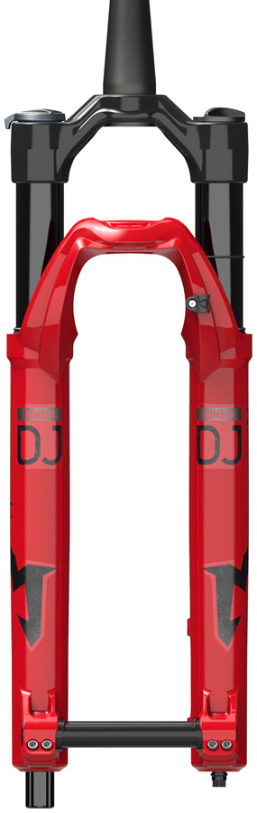 Load image into Gallery viewer, Marzocchi Bomber DJ Suspension Fork - 26" 100 mm 20 x 110 mm 37 mm Offset Gloss Red Grip Sweep-Adj
