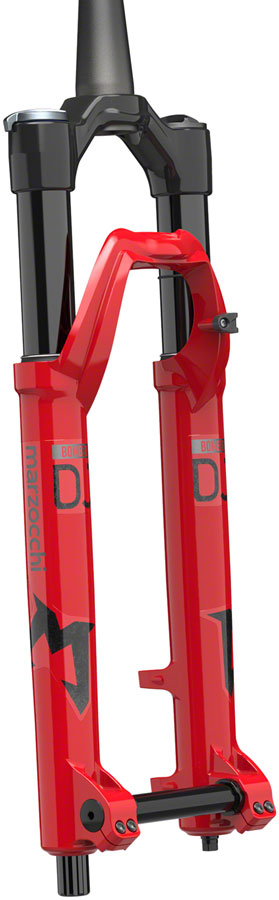 Load image into Gallery viewer, Marzocchi Bomber DJ Suspension Fork - 26" 100 mm 20 x 110 mm 37 mm Offset Gloss Red Grip Sweep-Adj
