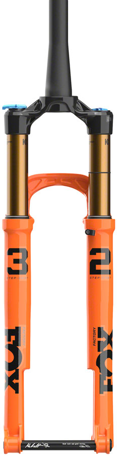 Load image into Gallery viewer, FOX 32 Step-Cast Factory Suspension Fork - 29" 100 mm 15 x 110 mm Kabolt SL 44mm Offset GRIP SL Damper 3-Position Shiny Orange
