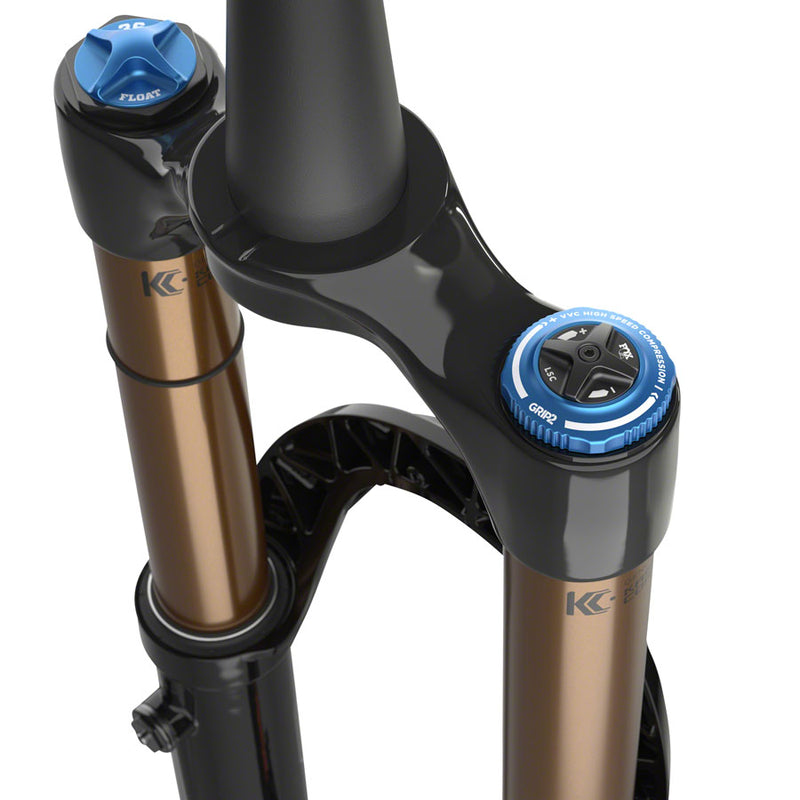 Load image into Gallery viewer, FOX 36 Factory Suspension Fork - 27.5" 160 mm 15QR x 110 mm 37 mm Offset Shiny BLK Grip 2
