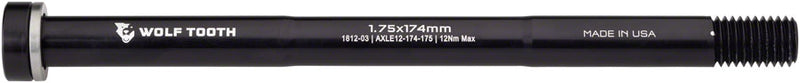 Load image into Gallery viewer, Wolf Tooth Rear Thru Axle - M12 1.75 x 174mm Black
