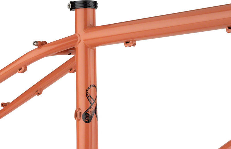 Load image into Gallery viewer, Surly Karate Monkey Frameset - 27.5" Steel Peach Salmon Sundae Medium
