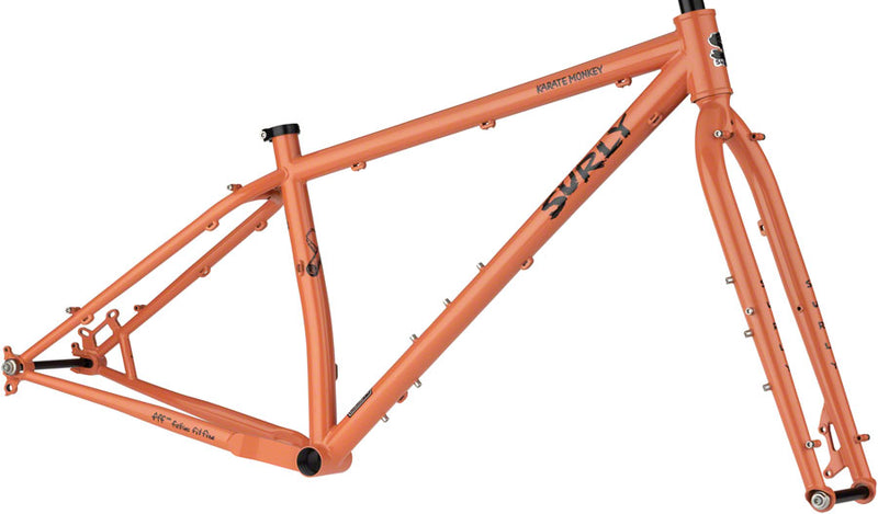 Load image into Gallery viewer, Surly Karate Monkey Frameset - 27.5" Steel Peach Salmon Sundae X-Small
