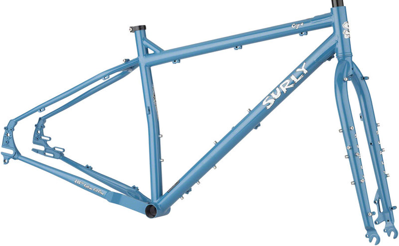 Load image into Gallery viewer, Surly Ogre Frameset - 29" Steel Cold Slate Blue Small
