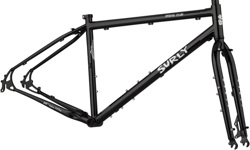 Load image into Gallery viewer, Surly Bridge Club Frameset - 27.5"/700c Steel Black X-Small
