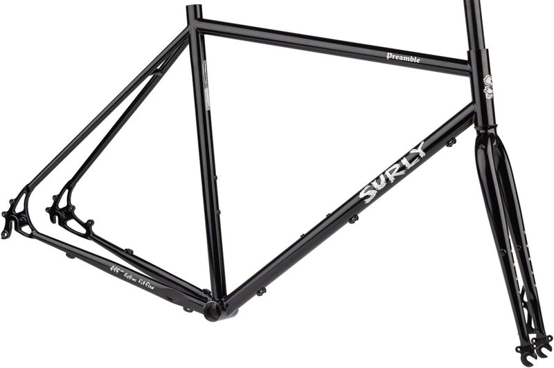 Load image into Gallery viewer, Surly Preamble Frameset - 700c Steel Hi-Viz Black X-Large
