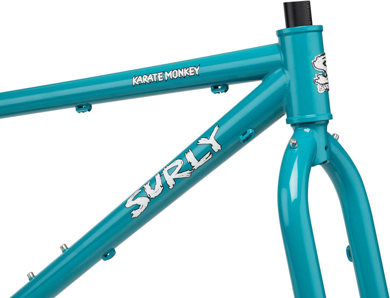Load image into Gallery viewer, Surly Karate Monkey Frameset - 27.5" Steel Lost at Sea Blue Large
