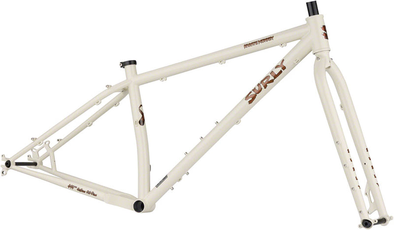 Load image into Gallery viewer, Surly Karate Monkey Frameset - 27.5" Steel Snow Mold White Medium
