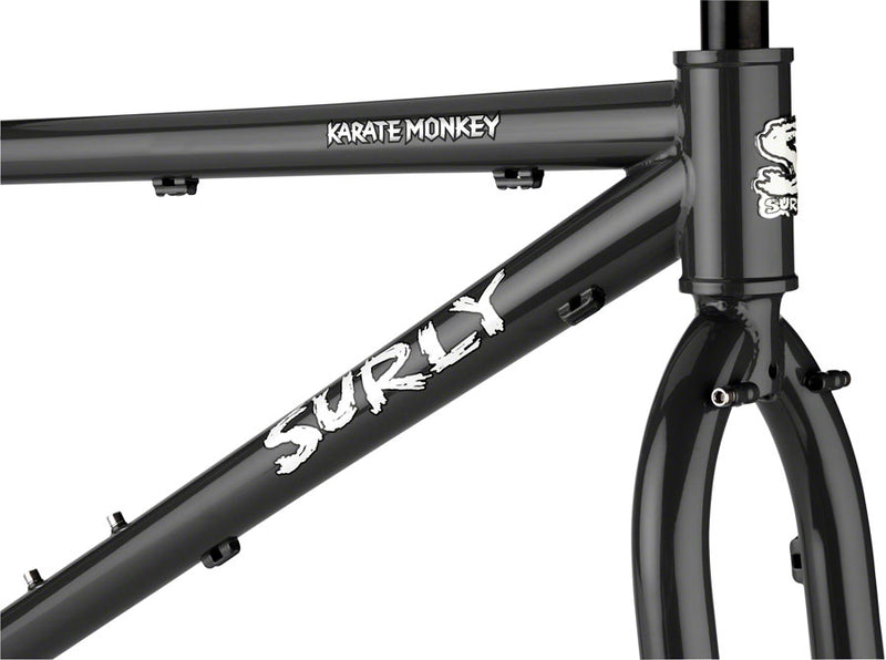 Load image into Gallery viewer, Surly Karate Monkey Frameset - 27.5" Steel Hi-Viz Black Medium
