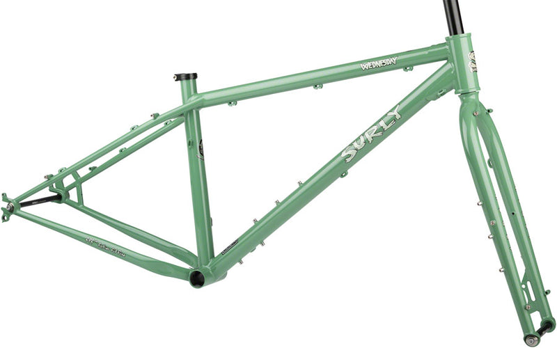 Load image into Gallery viewer, Surly Wednesday Fat Bike Frameset - 26" Steel Shangri-La Green Small
