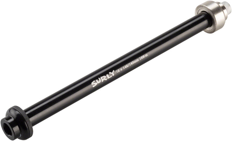Load image into Gallery viewer, Surly Rear Thru-Axle - 12x142/148 mm Fits Karate Monkey Krampus Ogre Gnot Boost Frames Chromoly BLK

