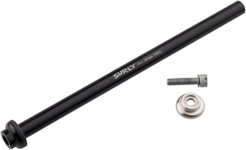 Load image into Gallery viewer, Surly Rear Thru-Axle - 12x197 mm Chromoly Black
