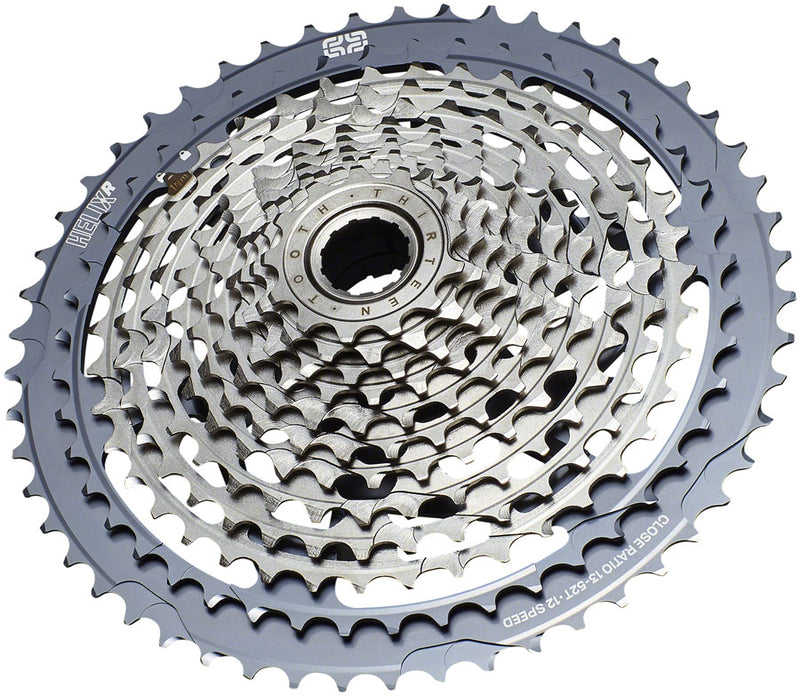 Load image into Gallery viewer, e*thirteen Helix Race Cassette - 12-Speed 13-52t Gray
