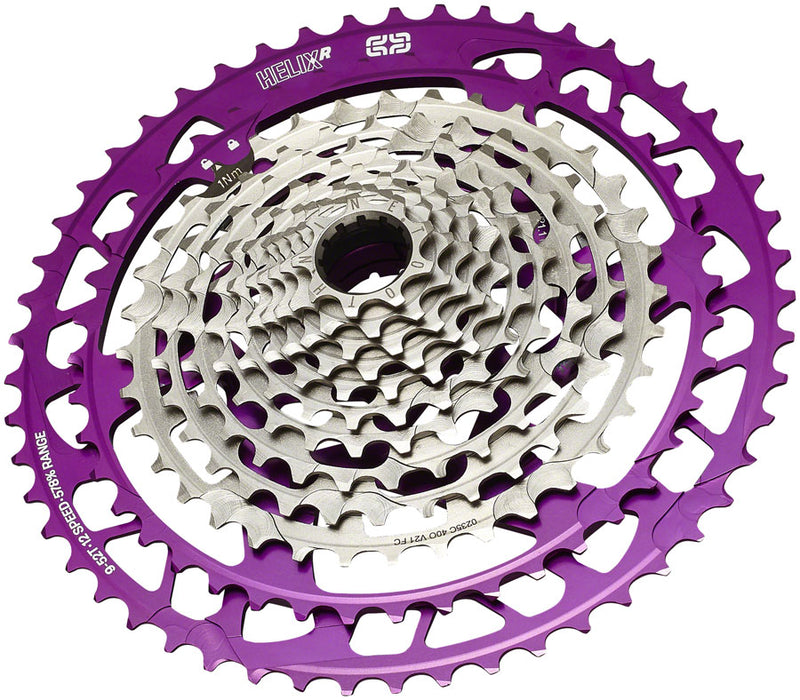 Load image into Gallery viewer, e*thirteen Helix Race Cassette - 12-Speed 9-52t Eggplant
