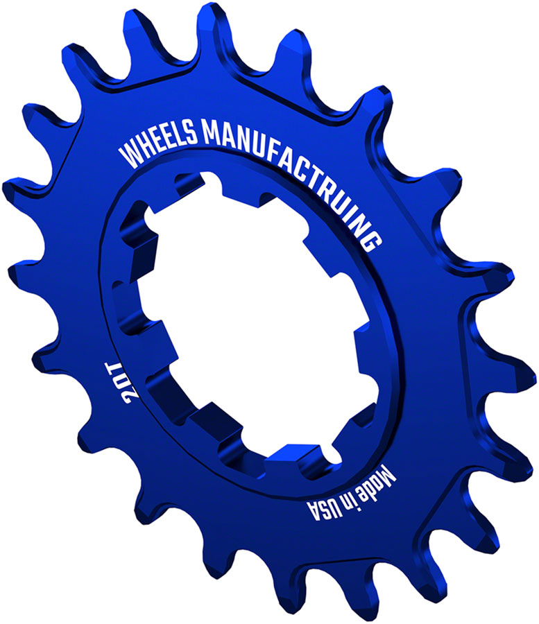 Load image into Gallery viewer, Wheels Manufacturing SOLO-SPEED Cog - 20t Fits SOLO-SPLINE SOLO-XD kits Blue
