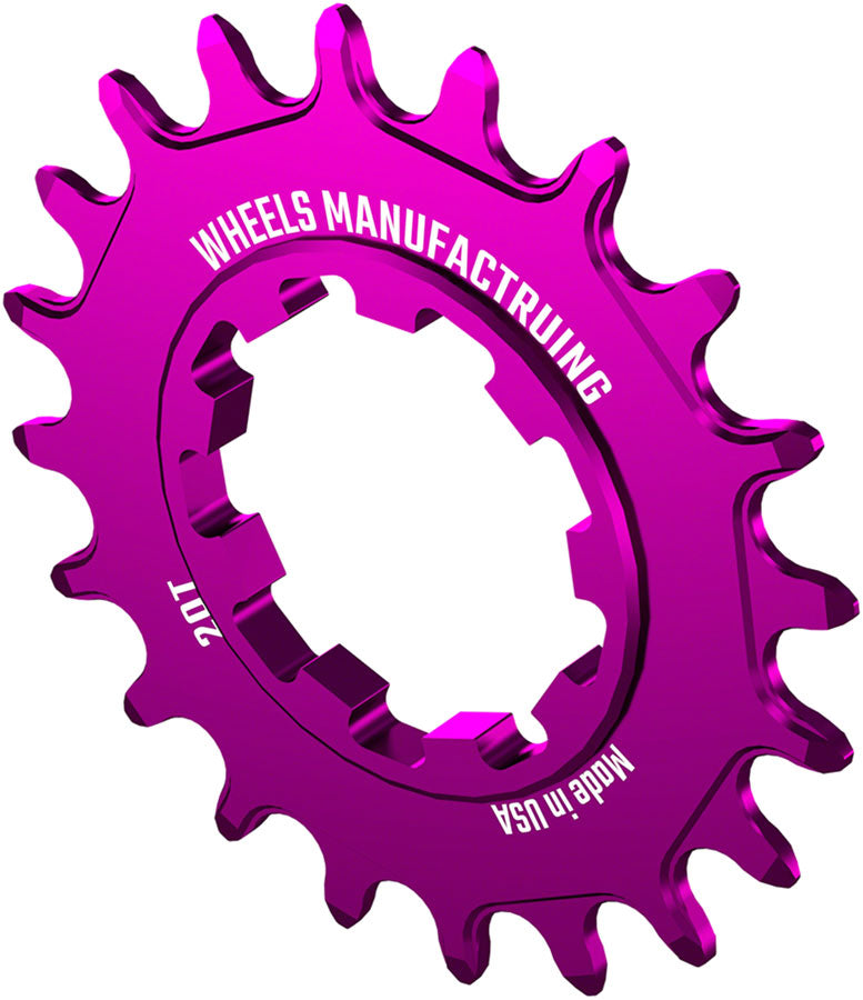 Load image into Gallery viewer, Wheels Manufacturing SOLO-SPEED Cog - 20t Fits SOLO-SPLINE SOLO-XD kits Purple
