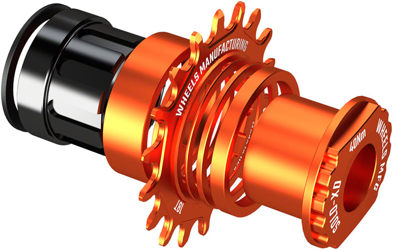 Load image into Gallery viewer, Wheels Manufacturing SOLO-XD XD/XDR Single Speed Conversion Kit - 18t For SRAM XD/XDR Freehub Orange
