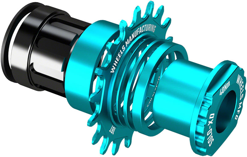 Load image into Gallery viewer, Wheels Manufacturing SOLO-XD XD/XDR Single Speed Conversion Kit - 18t For SRAM XD/XDR Freeubs Teal
