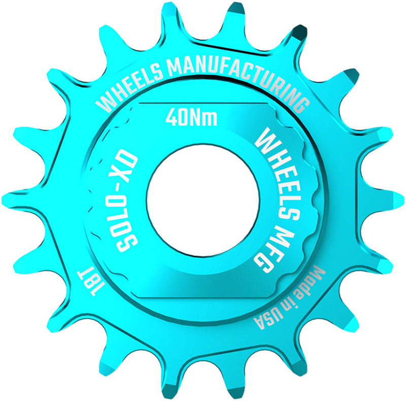 Load image into Gallery viewer, Wheels Manufacturing SOLO-XD XD/XDR Single Speed Conversion Kit - 18t For SRAM XD/XDR Freeubs Teal
