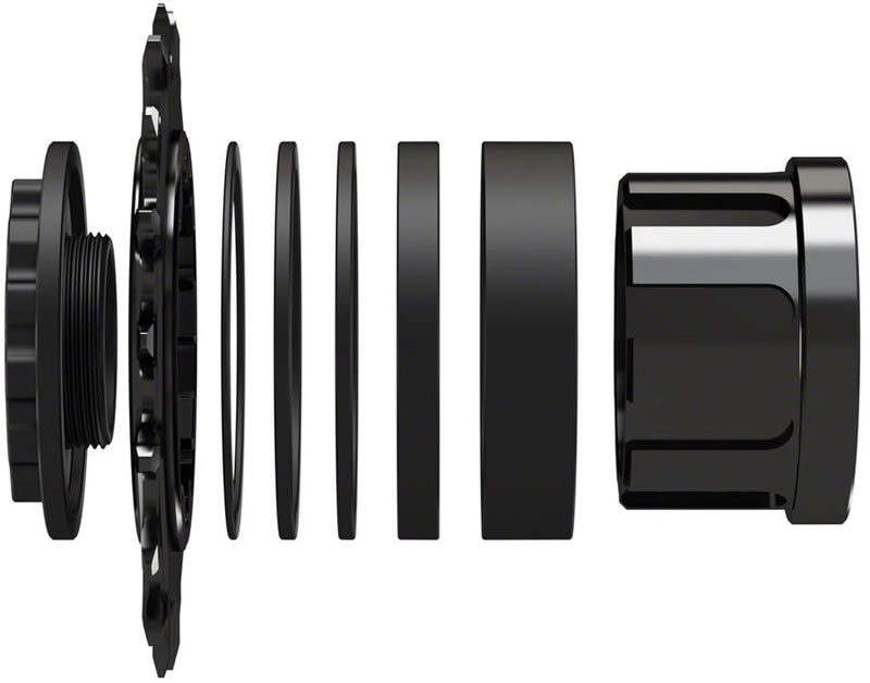 Load image into Gallery viewer, Wheels Manufacturing SOLO-SPLINE Micro Spline Single Speed Conversion Kit - 18t For Shimano Micro Spline Hub Bodies BLK
